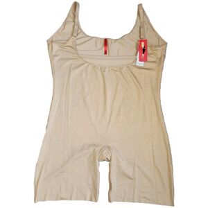 Spanx Slimplicity Open-Bust Mid-Thigh Bodysuit Slip Suit Nude Size Us 1x/uk24-26 Spanx Slimplicity Open-Bust Mid-Thigh Bodysuit Slip Suit Nude Size Us 1x/uk24-26