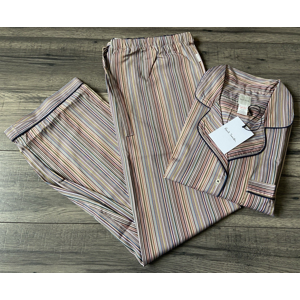 Paul Smith Womens Signature Stripe Pyjamas Size Xl Uk 16 Retail £275 Bnwt Paul Smith Womens Signature Stripe Pyjamas Size Xl Uk 16 Retail £275 Bnwt