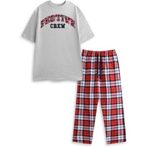 Show Me The Merch Grey Festive Crew Short Sleeve Long Leg Pyjama Set Unisex Show Me The Merch Grey Festive Crew Short Sleeve Long Leg Pyjama Set Unisex