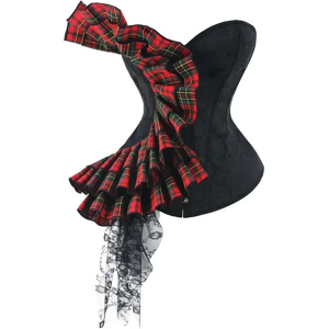 None Brocade Corset Tops Women Bustiers Ruffle Floral Vintage Victorian Body Shaper None Brocade Corset Tops Women Bustiers Ruffle Floral Vintage Victorian Body Shaper