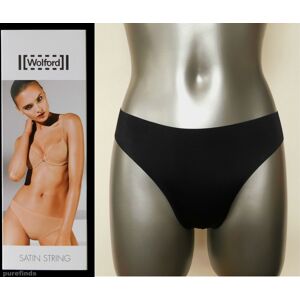 Wolford Satin String Knickers Size Xs In Black Nwt Wolford Satin String Knickers Size Xs In Black Nwt