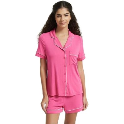 Be You Womens/ladies Notch Neck Short Pyjama Set24 Uk - 26 Uk Pink Gt37131 Be You Womens/ladies Notch Neck Short Pyjama Set24 Uk - 26 Uk Pink Gt37131