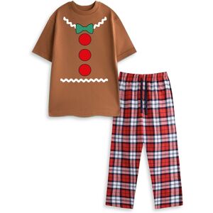 Show Me The Merch Brown Gingerbread Man Short Sleeve Long Leg Pyjama Set Unisex Show Me The Merch Brown Gingerbread Man Short Sleeve Long Leg Pyjama Set Unisex