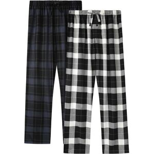 Bamboo Cool Men'S Pyjama Bottoms, 2 Pack Soft Plaid Pajama Pants For Men, Relax Bamboo Cool Men'S Pyjama Bottoms, 2 Pack Soft Plaid Pajama Pants For Men, Relax