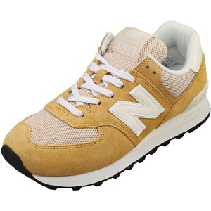 New Balance 574 Unisex Fashion Trainers In Tan White - 4.5 Uk New Balance 574 Unisex Fashion Trainers In Tan White - 4.5 Uk