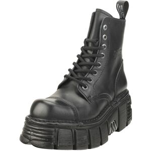 New Rock Metallic M-Newmili083-S39 Unisex Platform Boots In Black - 6 Uk New Rock Metallic M-Newmili083-S39 Unisex Platform Boots In Black - 6 Uk