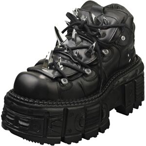 New Rock M-106g-C1 Unisex Black Fashion Boots - 9 Uk New Rock M-106g-C1 Unisex Black Fashion Boots - 9 Uk
