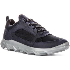 Ecco Mx M Low Cut Outdoor Leather Mens Trainer In Dark Blue Uk 7 - 12 Ecco Mx M Low Cut Outdoor Leather Mens Trainer In Dark Blue Uk 7 - 12