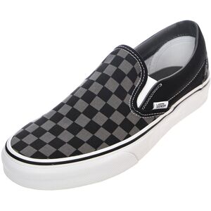 Vans Ua Classic Slip-On Shoes - Black / Pewter Checkerboard - Slip-On Shoes Vans Ua Classic Slip-On Shoes - Black / Pewter Checkerboard - Slip-On Shoes