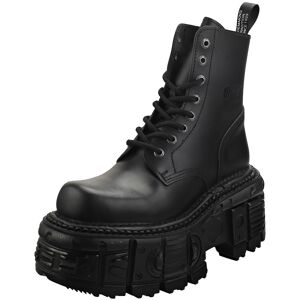 New Rock Metallic M-Mili084n-S5 Unisex Platform Boots In Black - 4 Uk New Rock Metallic M-Mili084n-S5 Unisex Platform Boots In Black - 4 Uk