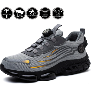 Does Not Apply Steel Toe Work Shoes Men Rotating Button Anti-Puncture Non-Slip Safety Boots Does Not Apply Steel Toe Work Shoes Men Rotating Button Anti-Puncture Non-Slip Safety Boots