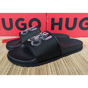Hugo Boss Men'S Sliders/sandals Logo Made In Italy, Running Small Hugo Boss Men'S Sliders/sandals Logo Made In Italy, Running Small