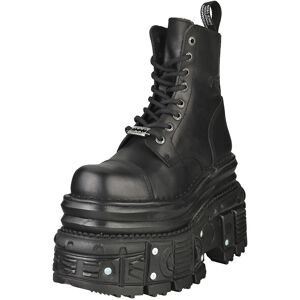 New Rock M-Mili083cct-C4 Unisex Platform Boots In Black - 7.5 Uk New Rock M-Mili083cct-C4 Unisex Platform Boots In Black - 7.5 Uk