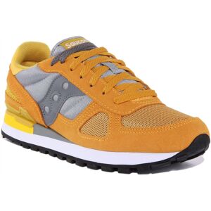Saucony Shadow Original Mens Lace Up 80s Retro Trainer In Mustard Size Uk 7 - 12 Saucony Shadow Original Mens Lace Up 80s Retro Trainer In Mustard Size Uk 7 - 12