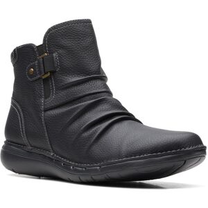 Clarks Un Loop Top 26168673 Womens Black Leather Ankle & Booties Boots Clarks Un Loop Top 26168673 Womens Black Leather Ankle & Booties Boots