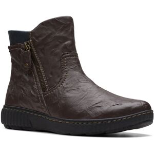 Clarks Magnolia Haley 26174341 Womens Brown Wide Ankle & Booties Boots Clarks Magnolia Haley 26174341 Womens Brown Wide Ankle & Booties Boots