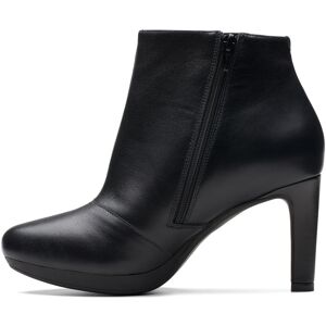 Clarks Ambyr Rise 26175155 Womens Black Leather Ankle & Booties Boots Clarks Ambyr Rise 26175155 Womens Black Leather Ankle & Booties Boots
