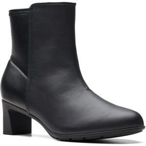 Clarks Neiley Jane 26175177 Womens Black Leather Ankle & Booties Boots Clarks Neiley Jane 26175177 Womens Black Leather Ankle & Booties Boots