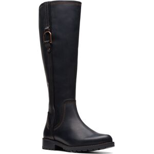 Clarks Aspra Hi 26174955 Womens Black Leather Zipper Knee High Boots Clarks Aspra Hi 26174955 Womens Black Leather Zipper Knee High Boots