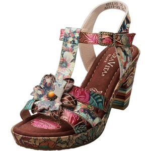 Laura Vita Nellao 30 Womens Wedge Sandals In Brown - 7 Uk Laura Vita Nellao 30 Womens Wedge Sandals In Brown - 7 Uk