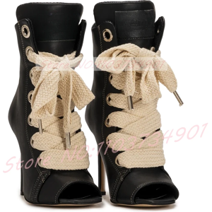 Hodgskin Peep Toe Ankle Boots Women High Heels Mixed Colors Boots Party & Nightclub Footw Hodgskin Peep Toe Ankle Boots Women High Heels Mixed Colors Boots Party & Nightclub Footw