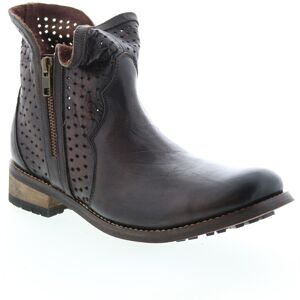 Rawhide 5931 Womens Brown Leather Zipper Cowboy Western Boots Rawhide 5931 Womens Brown Leather Zipper Cowboy Western Boots