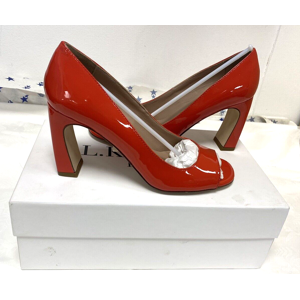 L.K. Bennett. Lk Bennett. New! Lk Bennett Uk4 Bright Orange Patent Leather Harper Peep Toe Court Shoes L.K. Bennett. Lk Bennett. New! Lk Bennett Uk4 Bright Orange Patent Leather Harper Peep Toe Court Shoes