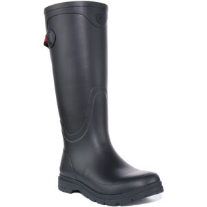 Ariat Kelmarsh Back Strap Rubber Welly Knee High Womens Boots In Navy 3 - 8 Ariat Kelmarsh Back Strap Rubber Welly Knee High Womens Boots In Navy 3 - 8