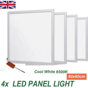 Cutever 4 X Led Panel Light 600x600mm 48w With 3 Year Warranty Cool White 6500k Cutever 4 X Led Panel Light 600x600mm 48w With 3 Year Warranty Cool White 6500k