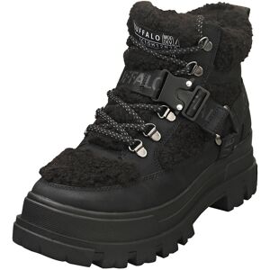 Buffalo Aspha Com Mid Warm Vegan Womens Ankle Boots In Black - 4 Uk Buffalo Aspha Com Mid Warm Vegan Womens Ankle Boots In Black - 4 Uk