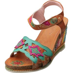Laura Vita Balade 33 Womens Wedge Sandals In Green Multicolour - 6 Uk Laura Vita Balade 33 Womens Wedge Sandals In Green Multicolour - 6 Uk