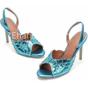 Ehaneranfbzh New Sequined High-Heeled Sandals Party Wedding Sandal High Heel Women Crystals Ehaneranfbzh New Sequined High-Heeled Sandals Party Wedding Sandal High Heel Women Crystals