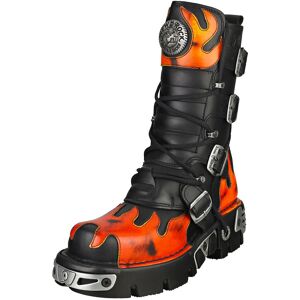 New Rock Metallic M-591-S16 Unisex Black Red Platform Boots - 7.5 Uk New Rock Metallic M-591-S16 Unisex Black Red Platform Boots - 7.5 Uk