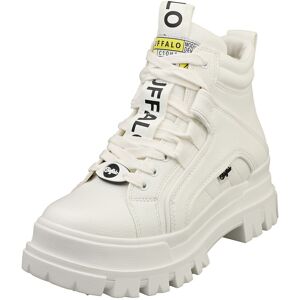 Buffalo Aspha Nc Mid Vegan Womens Platform Boots In White - 5 Uk Buffalo Aspha Nc Mid Vegan Womens Platform Boots In White - 5 Uk