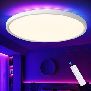 Does Not Apply Rgb Led Ceiling Light 29cm 3200lm Dimmable 3000-6500k Flush Mount With Remote Co Does Not Apply Rgb Led Ceiling Light 29cm 3200lm Dimmable 3000-6500k Flush Mount With Remote Co