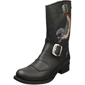 New Rock Biker M-Gy32-S10 Unisex Black Platform Boots - 8 Uk New Rock Biker M-Gy32-S10 Unisex Black Platform Boots - 8 Uk