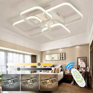 Does Not Apply Led Dimmable Ceiling Lights With Remote, Chandelier With 4 Squares, Flush Mount Does Not Apply Led Dimmable Ceiling Lights With Remote, Chandelier With 4 Squares, Flush Mount