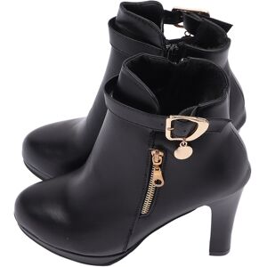 Women High Heel Boots Pu Leather Winter Fashionable Round Toe Ankle Boots Wi Sg5 Women High Heel Boots Pu Leather Winter Fashionable Round Toe Ankle Boots Wi Sg5