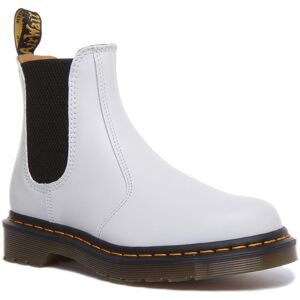 Dr Martens 2976 Ys Unisex Leather Chelsea Womens Boots In White Uk 3 - 10 Dr Martens 2976 Ys Unisex Leather Chelsea Womens Boots In White Uk 3 - 10