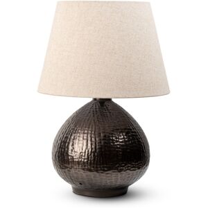 Elm Home And Garden Lamp Large Antique Bronze Living Room Bedroom Bedside Round Metal Fabric Shade Elm Home And Garden Lamp Large Antique Bronze Living Room Bedroom Bedside Round Metal Fabric Shade