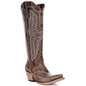 Ariat Casanova Pointed Knee High Cowboy Womens Boot In Tan Uk 4 - 9 Ariat Casanova Pointed Knee High Cowboy Womens Boot In Tan Uk 4 - 9