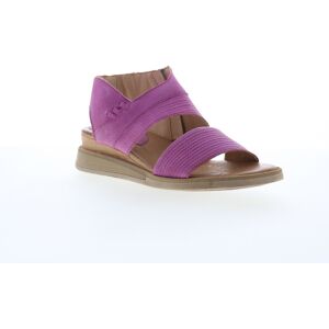 Miz Mooz Cece Womens Purple Leather Zipper Wedges Sandals Shoes Miz Mooz Cece Womens Purple Leather Zipper Wedges Sandals Shoes