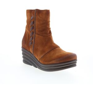 Miz Mooz Zola Womens Brown Suede Zipper Ankle & Booties Boots Miz Mooz Zola Womens Brown Suede Zipper Ankle & Booties Boots