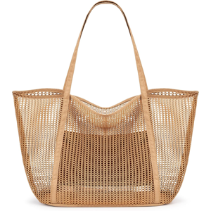 Does Not Apply Foldable Mesh Beach Bag With Zip, 27l Large Mesh Tote Bags For Women Ladies Summ Does Not Apply Foldable Mesh Beach Bag With Zip, 27l Large Mesh Tote Bags For Women Ladies Summ