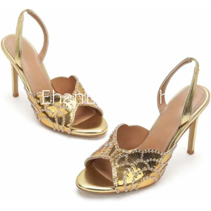 Ehaneranfbzh New Sequined High-Heeled Sandals Party Wedding Sandal High Heel Women Crystals Ehaneranfbzh New Sequined High-Heeled Sandals Party Wedding Sandal High Heel Women Crystals