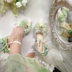 None Heeled Sandals Shoes Woman 2025 Trend Elegant Woman Heels Lolita Shoes Party Sho None Heeled Sandals Shoes Woman 2025 Trend Elegant Woman Heels Lolita Shoes Party Sho