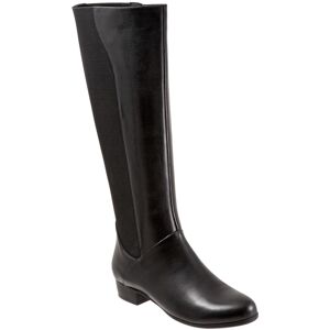 Trotters Misty Wide Shaft T2261-001 Womens Black Leather Knee High Boots Trotters Misty Wide Shaft T2261-001 Womens Black Leather Knee High Boots