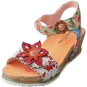 Laura Vita Beclindao 26 Womens Wedge Sandals In Orange - 5 Uk Laura Vita Beclindao 26 Womens Wedge Sandals In Orange - 5 Uk