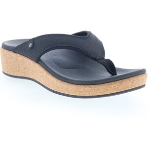 Spenco Willow Wedge Sp1227blk Womens Black Wide Flip-Flops Sandals Shoes Spenco Willow Wedge Sp1227blk Womens Black Wide Flip-Flops Sandals Shoes