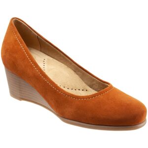 Trotters Winnie T1965-220 Womens Brown Narrow Leather Wedges Heels Shoes Trotters Winnie T1965-220 Womens Brown Narrow Leather Wedges Heels Shoes